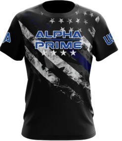 Alpha Prime Full Dye Jersey - Blue Line Smoke Flag