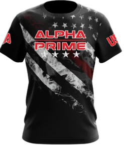 Alpha Prime Full Dye Jersey - Red Line Smoke Flag