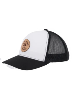 AP Circle Patch Snapback Hat - 112RCHCP-White/Black