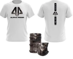 Alpha Prime - American Skull Spot Dye & Face Guard Combo-Short Sleeve