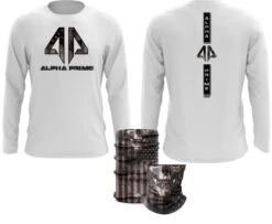 Alpha Prime - American Skull Spot Dye & Face Guard Combo-Long Sleeve