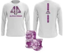 Alpha Prime - Tie Dyed Snake Spot Dye & Face Guard Combo-Long Sleeve